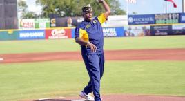 Texas 20th District commander throws first pitch at SA Missions Game, convenes first district meeting