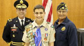 Post 45 recognizes Eagle Scout