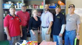 Legion post stocks VA clinic