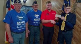 Small-town post donates to Midwest Honor Flight