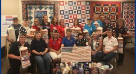 Women veterans donate to Quilts of Valor
