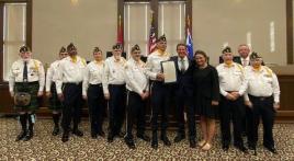 CSM Gary W. Crisp American Legion Post 289 rifle team honored, calls service during pandemic "a privilege" 