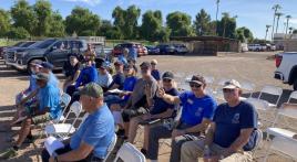 Members attend flag retirement training on new $50k incinerator