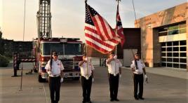 NE Post 630 color guard presents at 9/11 events