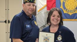 John J. Morris Post 62 honors Michelle Katzenberger with Stars of 62 Award