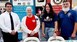 Stewart County (Tenn.) High School College Career Fair - students greeted by Dover (Tenn.) Post 72 Legion Family.