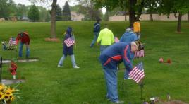 Daniel R. Olsen Post 594 visits local cemeteries