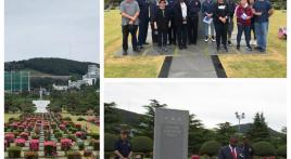 Memorial Day commemorations/U.S. servicemember grave flag-marking at United Nations Memorial Cemetery in Busan, South Korea