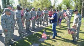 Placing of the flags: Memorial Day 2015