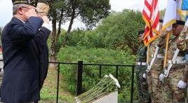 Members of Lewis L. Millett American Legion Post 38 attend Barrett-Bonifas Memorial Ceremony