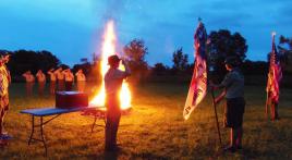 Florida Post 385, Boy Scouts retire flags