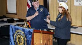 American Legion Department of Missouri Commander Rose Noonan visits Malta Bend Post 558