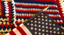 Knit, crochet, or quilt a blanket for veterans and their families in need of warmth and comfort