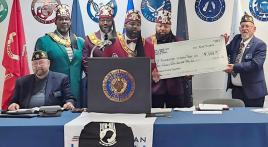 American Legion Post 164 receives support from local Prince Hall Shriners 