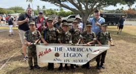 American Legion Department of Hawai’i Family, Young Marines march in 76th Annual Kailua Independence Day Parade