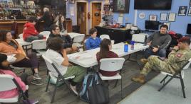 Hometown hero returns home and shares his story, from remote island life in Alaska to a commander of troops