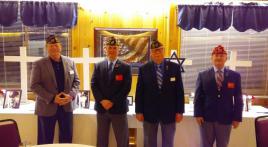 Four past department commanders participate in Four Chaplains program