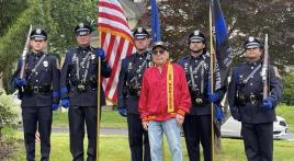   Iwo Jima survivor who witnessed the flag raised 80 years ago honored at City Flag Day