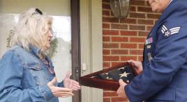 Persistence solves mystery of WWI funeral flag returned to family