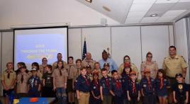 Fred Brock Post 828 attends Blue and Gold, Arrows of Light ceremonies