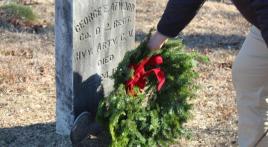 American Legion Post 2 in Bristol, Connecticut helps with the town's Wreaths Across America event