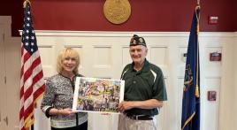 Painting presentation to State Rep. Karen Boback
