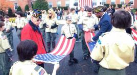 Flag retirement ceremony