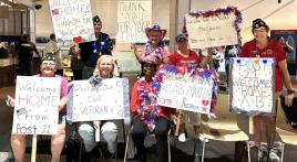 Post 21 welcomes home Honor Flight Heroes
