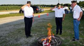 American Legion Post 558 (Malta Bend, Mo.) retires flags