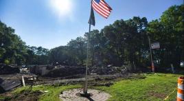 Lake Hopatcong (N.J.) post clearing the ashes to begin rebuilding