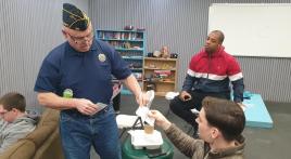 Legionnaires of American Legion Post 38 (South Korea) sign up 14 new members during hosted Super Bowl party