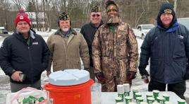 Boston Marathon prep event water stop