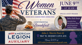 John J. Morris Post 62 hosts breakfast to honor women veterans John J. Morris Post 62 hosts breakfast to honor women veterans