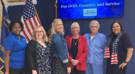 Oklahoma Women Veterans Organization supporting American Legion Post 12's grand reopening