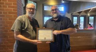 John J. Morris Post 62 presents Americanism Award to Chili's