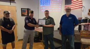 John J. Morris Post 62 honors Shooter's World with Americanism award