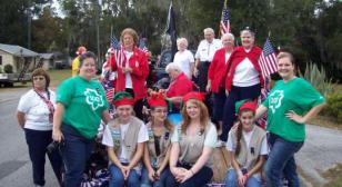 Belleview American Legion Auxiliary Unit 284 & Girl Scout Troop 661 Participated in the Belleview Annual Christmas Parade