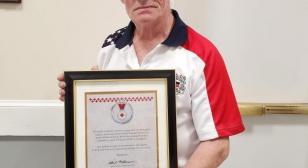 Award of Honorary Life Membership member of Springfield Post 176 