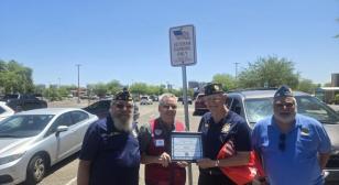 John J. Morris Post 62 presents June Americanism Award to Lowe's