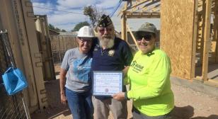John J. Morris Post 62 honors Habitat For Humanity