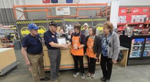 John J. Morris Post 62 presents Americanism Award to Home Depot