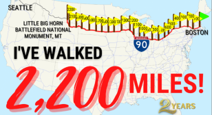Two years of walking