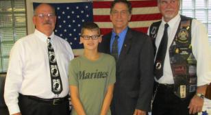 Pennsylvania boy helps veterans with combat injuries, earns congressional citation