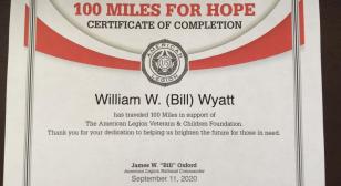 Wife and I finished our first 100 miles on 9/11/20