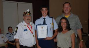 Post 385 presents Americanism Medal
