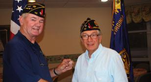 Chaplain George Schmidt is Virginia Post 110's Legionnaire of the Year