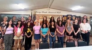 Fred Brock Post 828's Auxiliary sponsors 17 youth for Texas Boys & Girls State and honors JROTC cadets