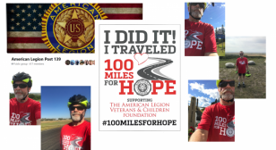 Post 139 joining in the 100 Miles for Hope