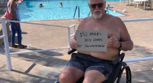 150 miles swimming