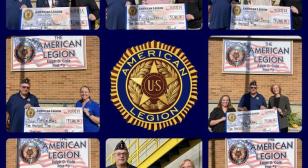 American Legion Ralph D. Cole Post 3 donates over $20,000 to local charities in October